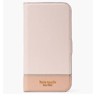 Kate Spade Morgan Colorblock iPhone 13 Pro Max Magnetic Wrap Folio Case